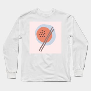 Frugal Food Blue Retro Long Sleeve T-Shirt